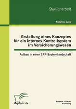 Erstellung Eines Konzeptes Fur Ein Internes Kontrollsystem Im Versicherungswesen: Aufbau in Einer SAP-Systemlandschaft