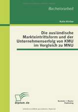 Die Ausl Ndische Markteintrittsform Und Der Unternehmenserfolg Von Kmu Im Vergleich Zu Mnu