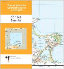 Topographische Übersichtskarte CC1542 Sassnitz 1 : 200 000