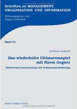 Das wiederholte Ultimatumspiel mit fixem Gegner