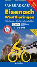 Eisenach Westthüringen Fahrradkarte 1 : 75 000