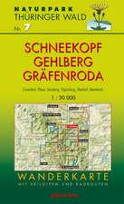 Wanderkarte Schneekopf/Gehlberg und Gräfenroda 1 : 30 000