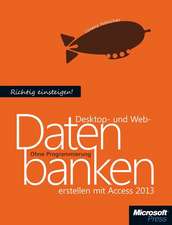 Richtig einsteigen: Desktop- und Web-Datenbanken erstellen mit Access 2013