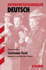 Interpretationshilfe Deutsch: Lieutenant Gustl