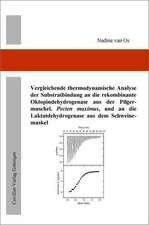 Vergleichende thermodynamische Analyse der Substratbindung an die rekombinante Oktopindehydrogenase aus der Pilgermuschel, Pecten maximus, und an die Laktatdehydrogenase aus dem Schweinemuskel.