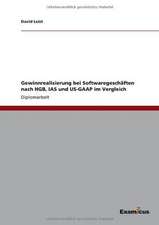 Gewinnrealisierung bei Softwaregeschäften nach HGB, IAS und US-GAAP im Vergleich