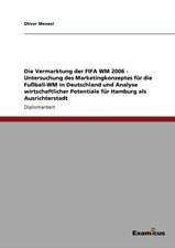 Die Vermarktung der FIFA WM 2006 - Untersuchung des Marketingkonzeptes für die Fußball-WM in Deutschland und Analyse wirtschaftlicher Potentiale für Hamburg als Ausrichterstadt