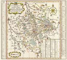 Historische Karte: Ämter Grimma und Mutzschen 1753 (Plano)