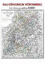 Historische Karte: Königreich Würtemberg, 1864 (plano)