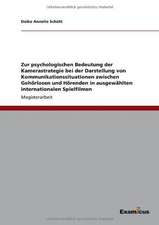 Zur psychologischen Bedeutung der Kamerastrategie bei der Darstellung von Kommunikationssituationen zwischen Gehörlosen und Hörenden in ausgewählten internationalen Spielfilmen