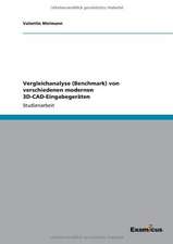 Vergleichanalyse (Benchmark) von verschiedenen modernen 3D-CAD-Eingabegeräten