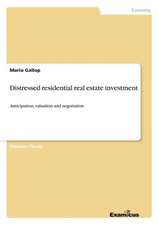 Distressed residential real estate investment