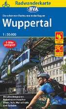 Radwanderkarte BVA Die schönsten Radtouren in der Region Wuppertal, 1:50.000, reiß- und wetterfest, GPS-Tracks Download, E-Bike geeignet