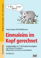 Einmaleins im Kopf gerechnet. Mathematik - Grundschule - Kopfrechnen/Denksport