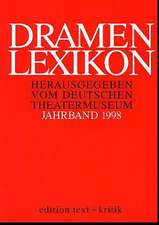 Dramenlexikon. Jahrband 1998 / Register