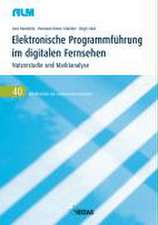 Elektronische Programmführung im digitalen Fernsehen