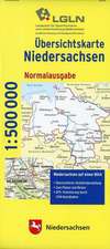 Übersichtskarte Niedersachsen 1 : 500 000. Normalausgabe