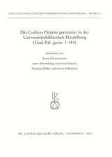 Die Codices Palatini Germanici in Der Universitatsbibliothek Heidelberg