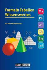 Formeln, Tabellen, Wissenswertes für die Sekundarstufe I. RSR