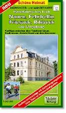 Radwander- und Wanderkarte Havelländisches Luch, Nauen, Fehrbellin, Friesack, Ribbeck und Umgebung 1 : 50 000