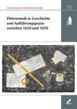 Flötenmusik in Geschichte und Aufführungspraxis zwischen 1650 und 1850