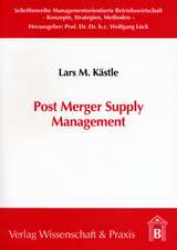 Post Merger Supply Management