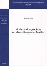 Kinder und Jugendliche aus alkoholbelasteten Familien