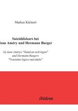 Kleinert, M: Suiziddiskurs bei Jean Améry und Hermann Burger