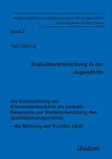 Ebeling, R: Evaluationsforschung in der Jugendhilfe. Die Ein