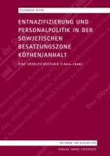 Sperk, A: Entnazifizierung und Personalpolitik in der sowjet