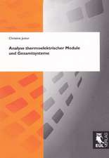 Analyse thermoelektrischer Module und Gesamtsysteme