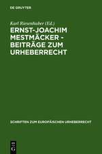 Ernst-Joachim Mestmäcker - Beiträge zum Urheberrecht