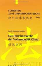 Das Darlehensrecht der Volksrepublik China