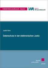 Datenschutz in der elektronischen Justiz