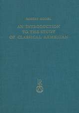 An Introduction to the Study of Classical Armenian