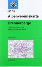 DAV Alpenvereinskarte 31/3 Brennerberge 1 : 50 000 Skitouren