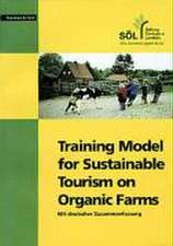 Training model for sustainable tourism on organic farms