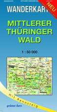 Mittlerer Thüringer Wald 1 : 50 000 Wanderkarte