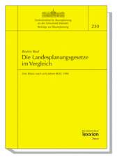 Die Landesplanungsgesetze Im Vergleich: Eine Bilanz Nach Acht Jahren Rog 1998