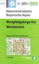 DAV Alpenvereinskarte Bayerische Alpen 16 Mangfallgebirge Ost 1 : 25 000