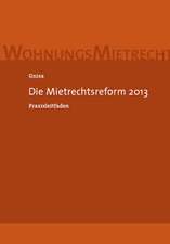 Die Mietrechtsreform 2013