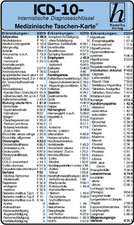 ICD - 10 - Internistische Diagnoseschlüssel / Medizinische Taschen-Karte