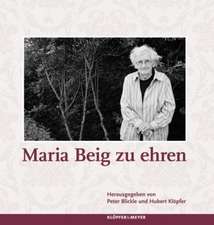 Maria Beig zu ehren