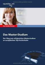 Das Insider-Dossier: Das Master-Studium