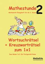 Mathestunde 2 - Wortsuchrätsel * Kreuzworträtsel zum 1x1