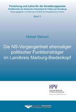 Die NS-Vergangenheit ehemaliger politischer Funktionsträger im Landkreis Marburg-Biedenkopf