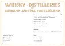 Whisky Distilleries Germany-Austria-Switzerland Poster 60 x 42cm