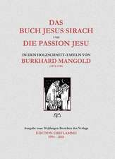 Das Weisheitsbuch Jesus Sirach und die Passion Jesu in den Holzschnitt-Tafeln von Burkhard Mangold