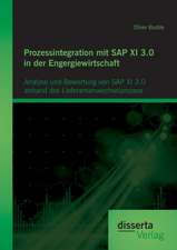 Prozessintegration Mit SAP XI 3.0 in Der Engergiewirtschaft: Analyse Und Bewertung Von SAP XI 3.0 Anhand Des Lieferantenwechselprozess