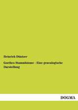 Goethes Stammbäume - Eine genealogische Darstellung